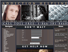 Tablet Screenshot of addictionhelpline.com